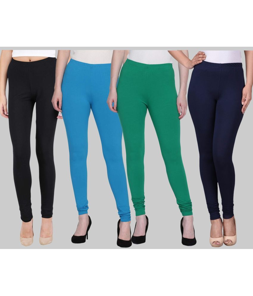     			FnMe - Multicolor Cotton Women's Leggings ( Pack of 4 )