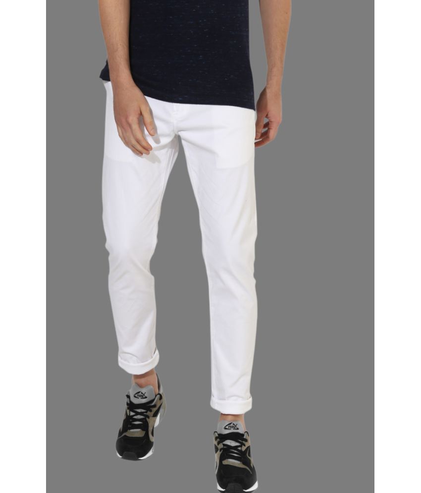     			HALOGEN White Regular Chinos ( Pack of 1 )