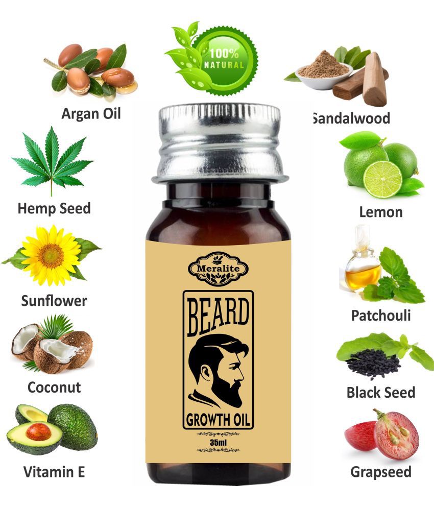     			MERALITE - 35mL Promotes Beard Growth Beard Oil ( Pack of 1 )