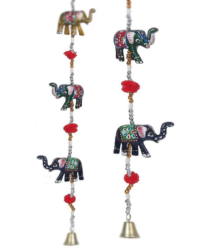 Suvasane Rajasthani Handmade Elephant Door Hanging Toran Door Hanging Multi Pack of 1 Buy