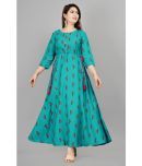 SIPET - Navy Blue Rayon Women's Anarkali Kurti ( Pack of 1 )