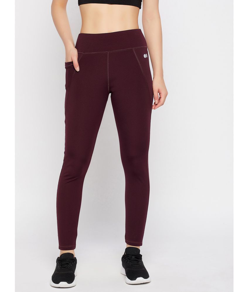     			Clovia - Purple Polyester Women's Running Trackpants ( Pack of 1 )