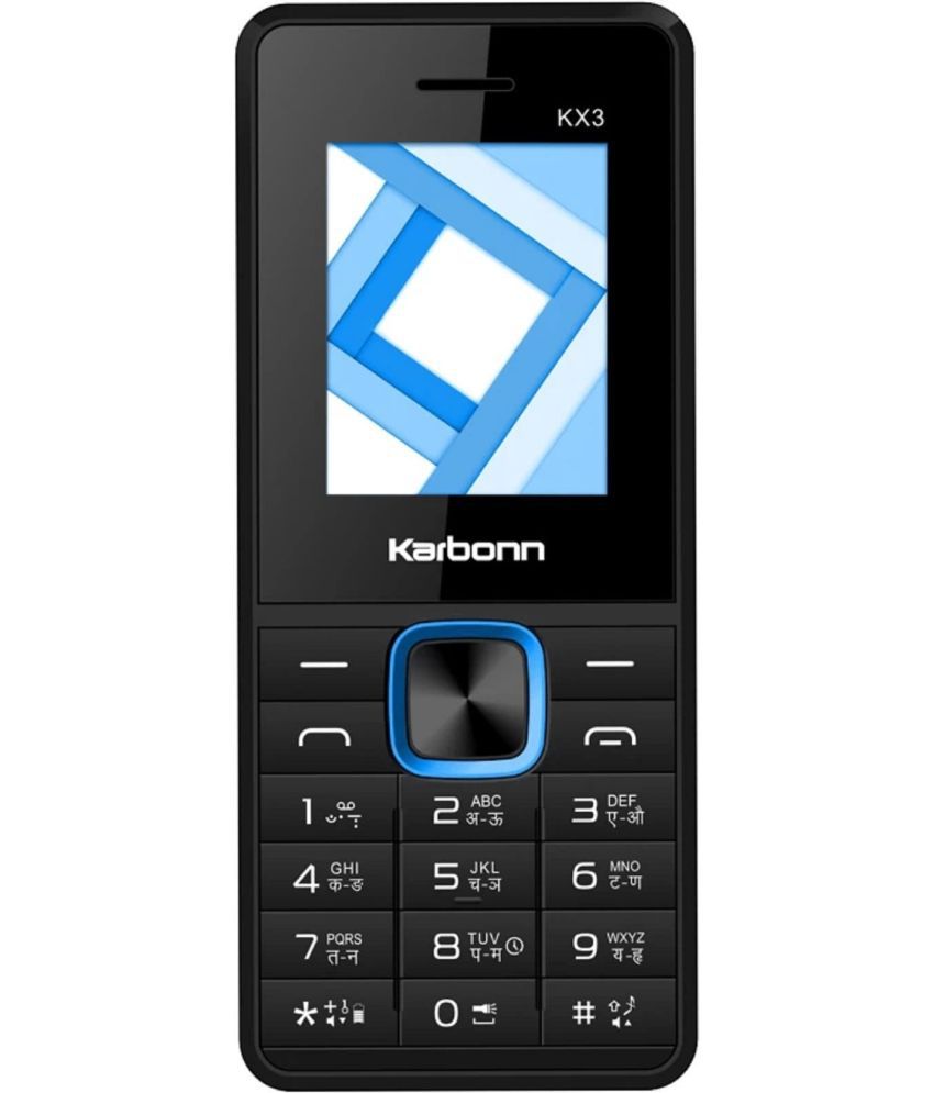     			Karbonn KX3 Dual SIM Feature Phone Black Blue