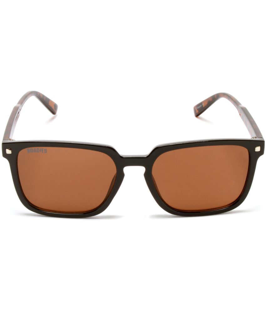     			Roadies - Brown Rectangular Sunglasses ( Pack of 1 )