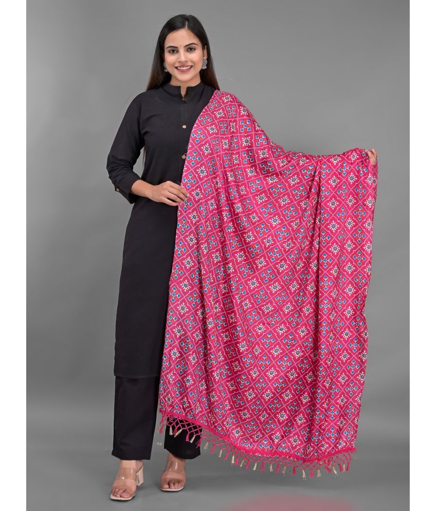     			Apratim - Pink Silk Women's Dupatta - ( Pack of 1 )