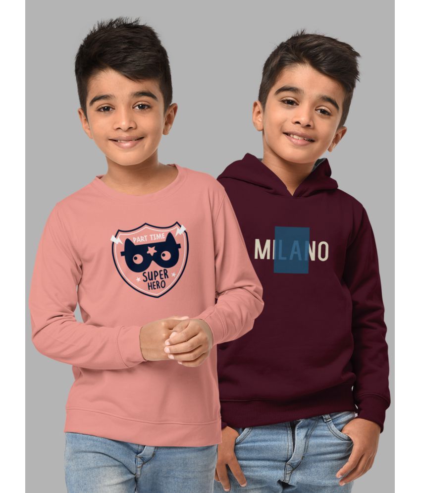     			HELLCAT Pack of 2 Boys Cotton Blend Sweatshirt ( Multicolor3 )