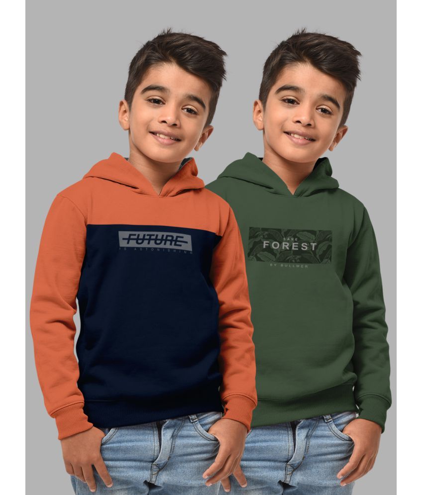     			HELLCAT Pack of 2 Boys Cotton Blend Sweatshirt ( Multi Color )
