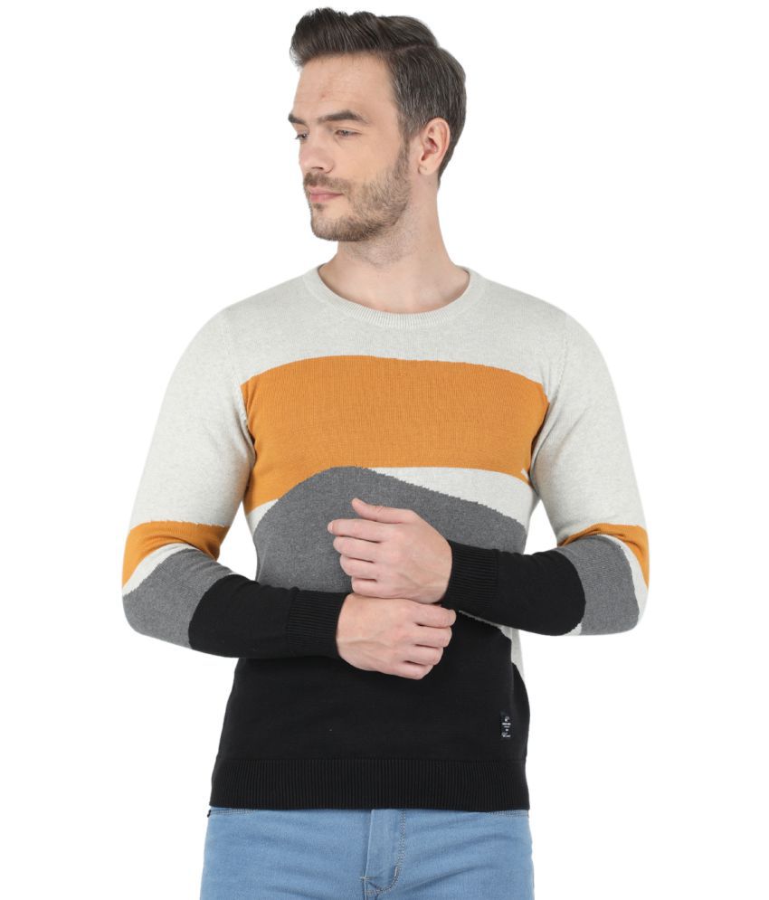     			Monte Carlo - Black Cotton Men's Pullover Sweater ( Pack of 1 )