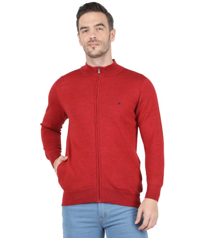     			Monte Carlo - Red Woollen Men's Pullover Sweater ( Pack of 1 )