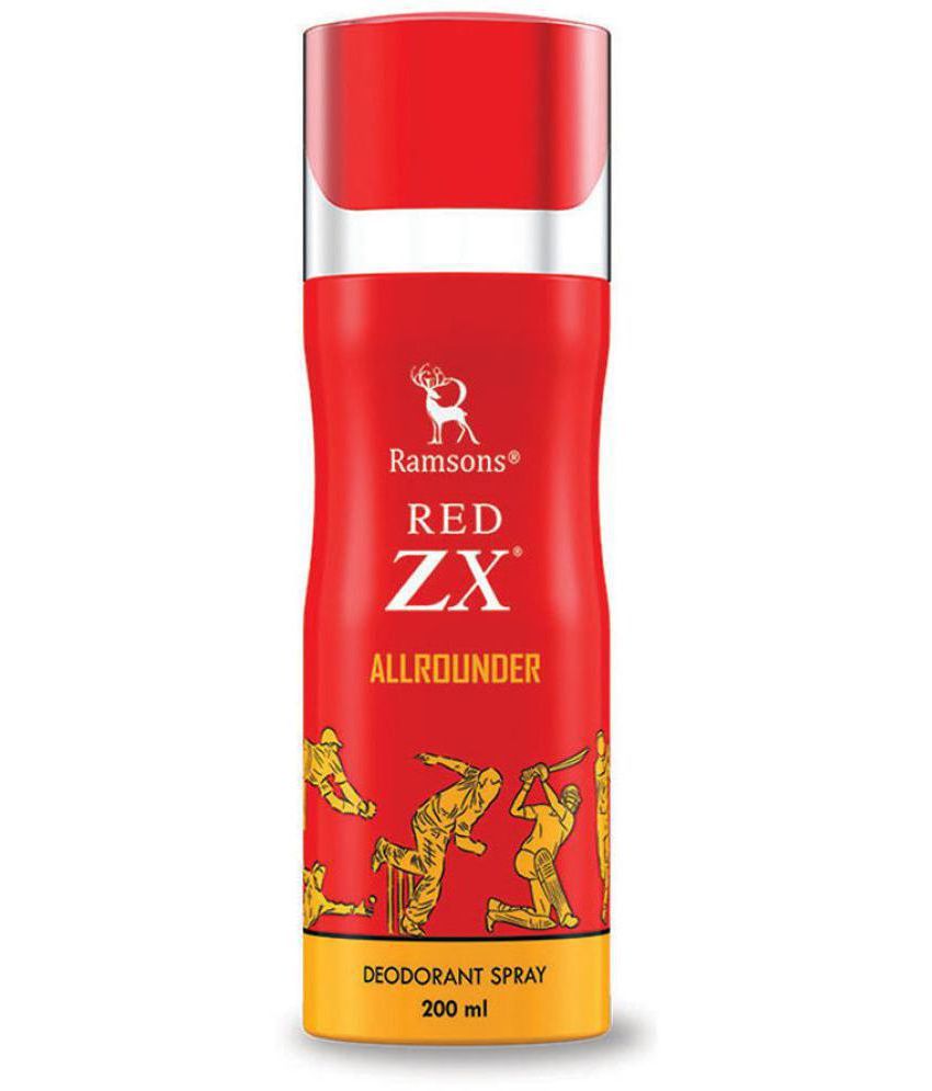    			Ramsons - Red ZX Allrounder Deodorant Spray for Unisex 200 ml ( Pack of 1 )