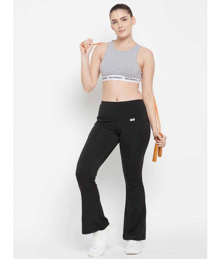     			Clovia - Black Polyester Women's Gym Trackpants ( Pack of 1 )