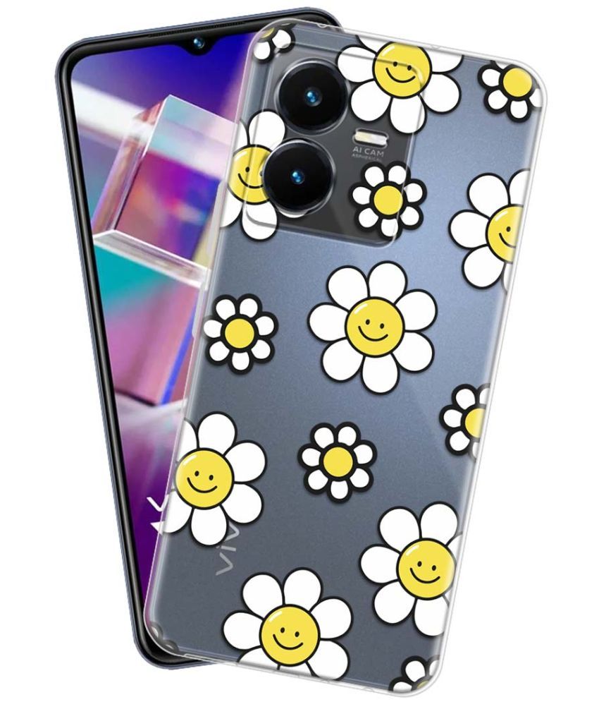     			NBOX - Multicolor Silicon Printed Back Cover Compatible For Vivo Y22 ( Pack of 1 )