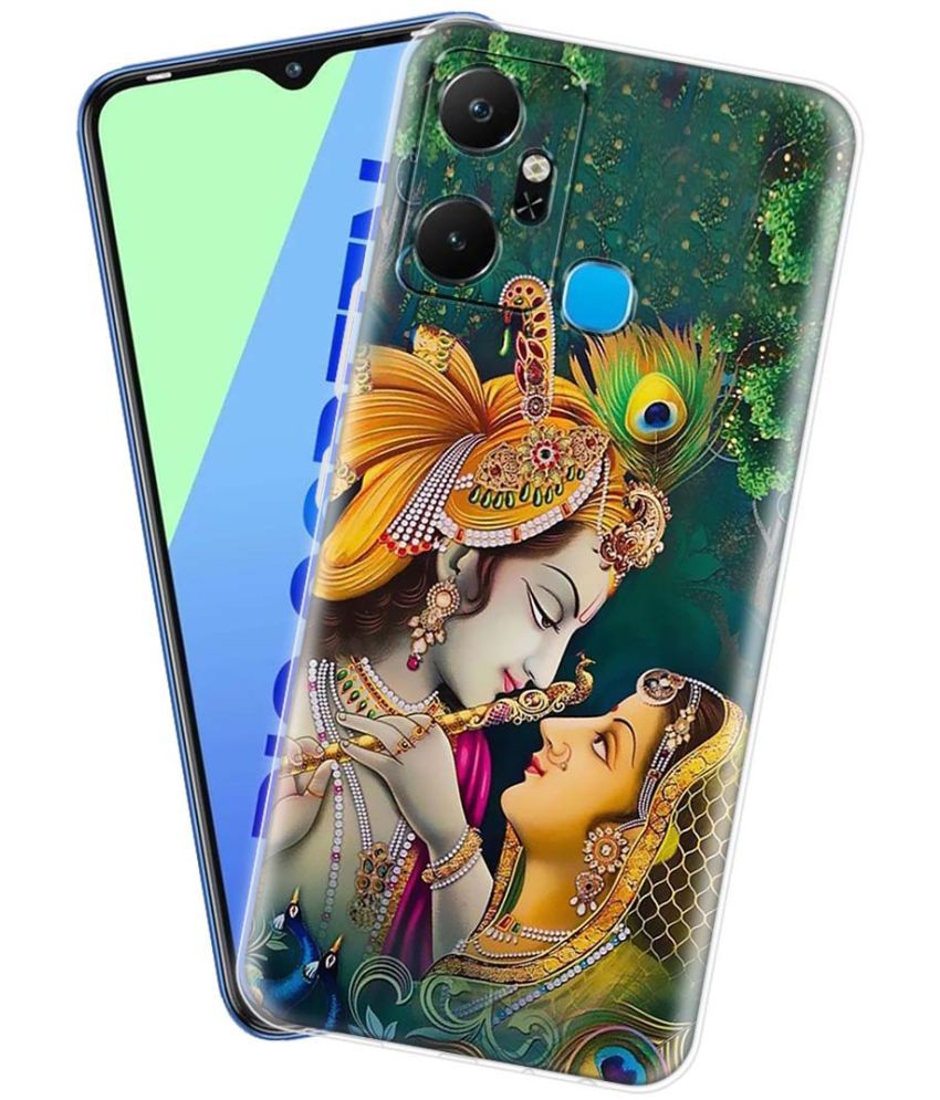     			NBOX - Multicolor Silicon Printed Back Cover Compatible For Infinix Smart 6 Plus ( Pack of 1 )