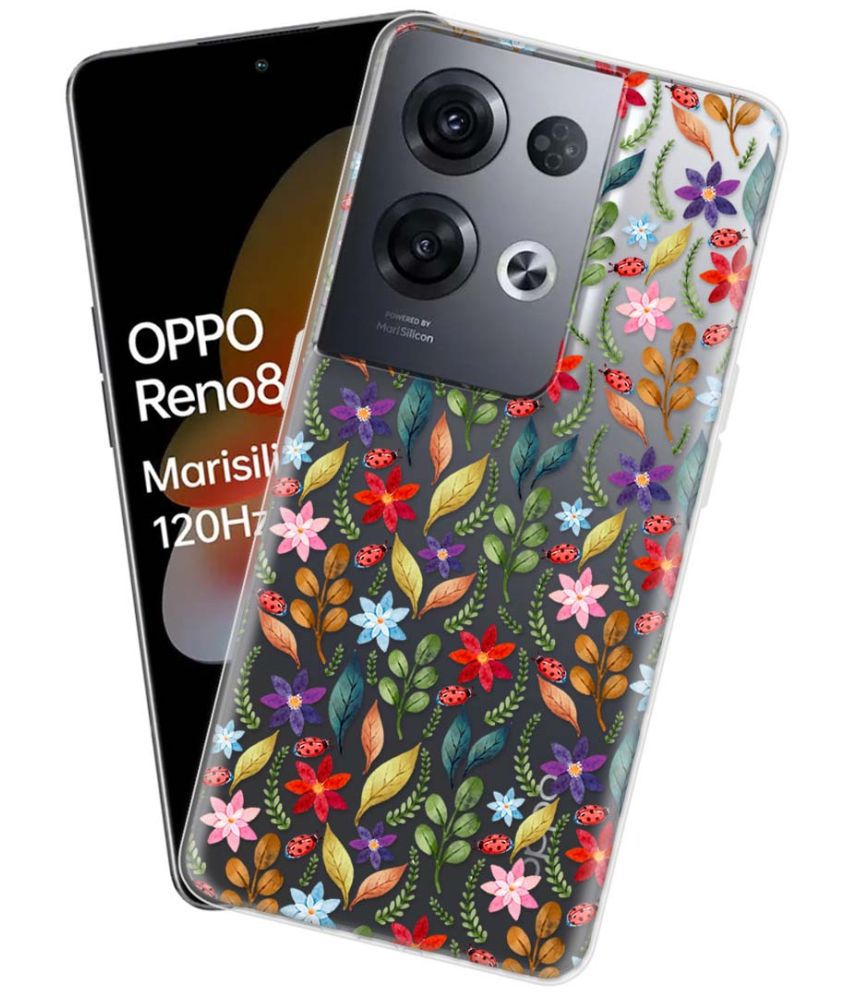     			NBOX - Multicolor Silicon Printed Back Cover Compatible For Oppo Reno 8 Pro 5g ( Pack of 1 )