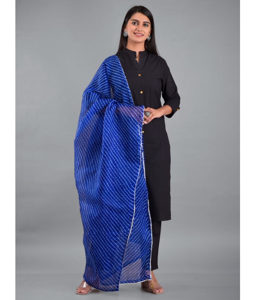     			Apratim - Blue Cotton Women's Dupatta - ( Pack of 1 )