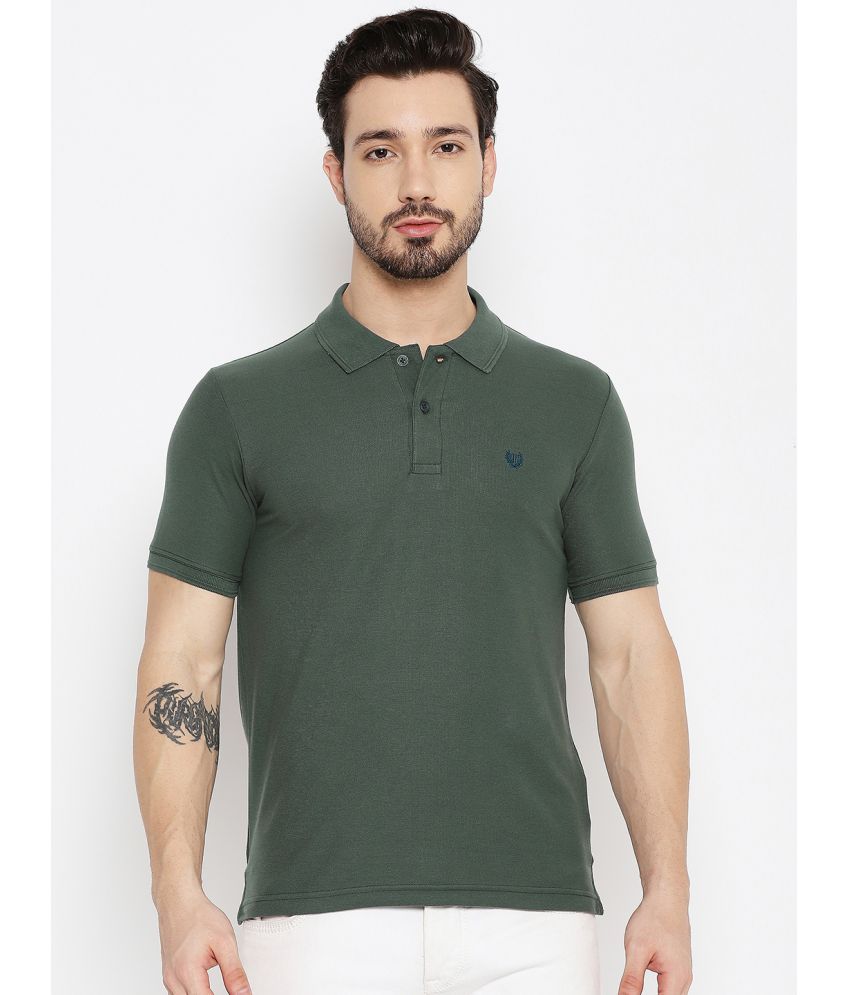     			Duke - Green Cotton Blend Slim Fit Men's Polo T Shirt ( Pack of 1 )