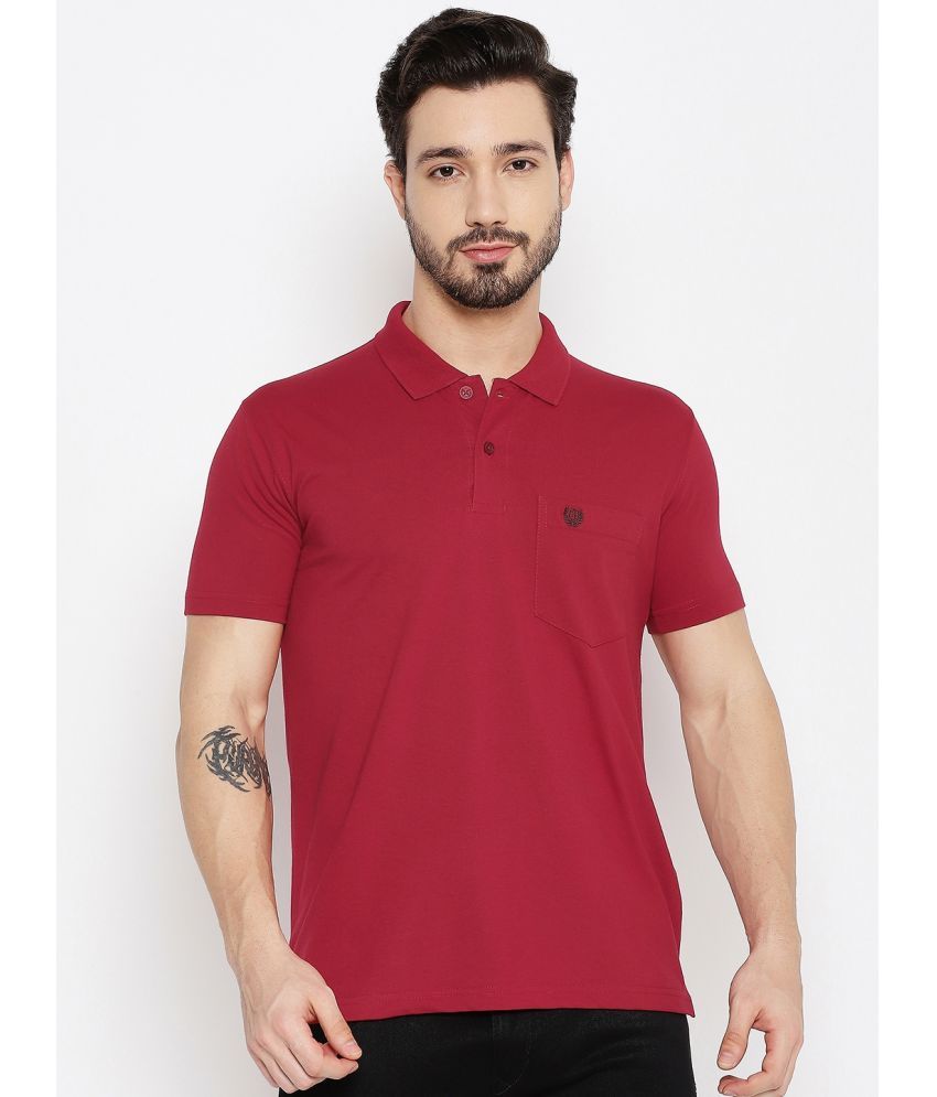     			Duke - Red Cotton Blend Regular Fit Men's Polo T Shirt ( Pack of 1 )