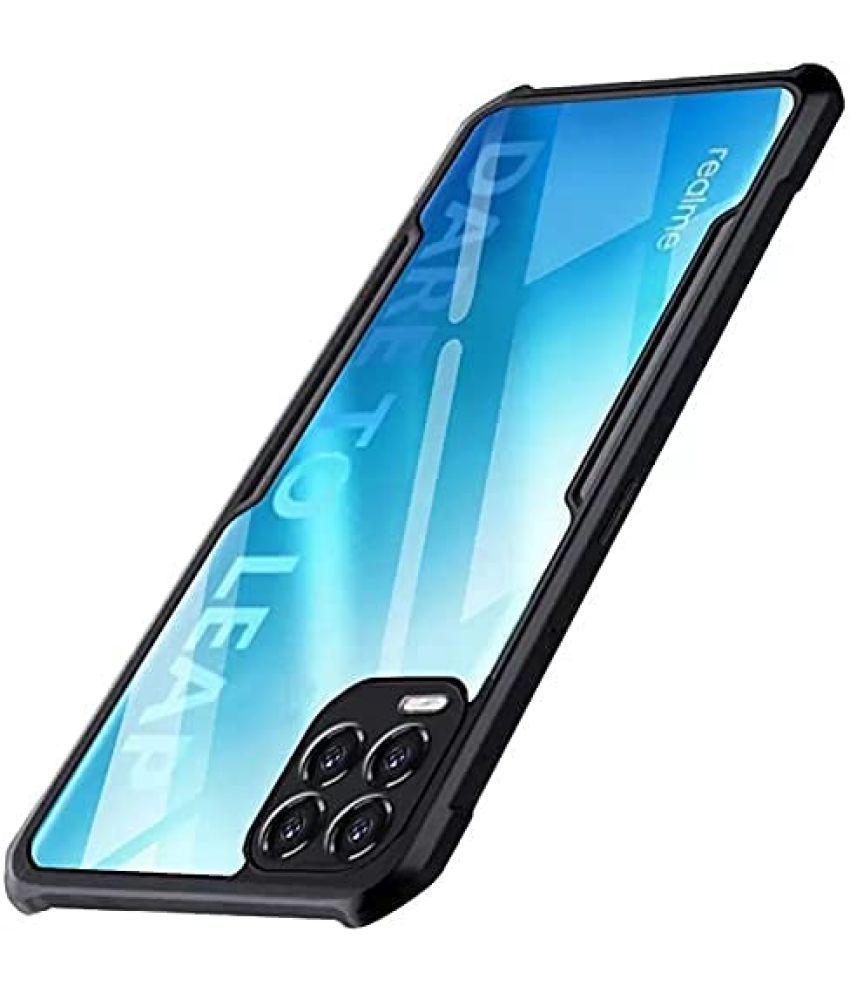     			KOVADO - Black Polycarbonate Shock Proof Case Compatible For Oppo A55 ( Pack of 1 )