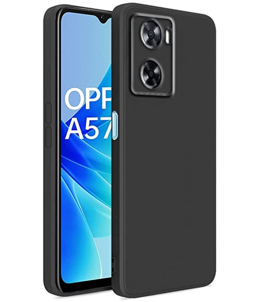    			Kosher Traders - Black Silicon Shock Proof Case Compatible For OPPO A57 ( Pack of 1 )