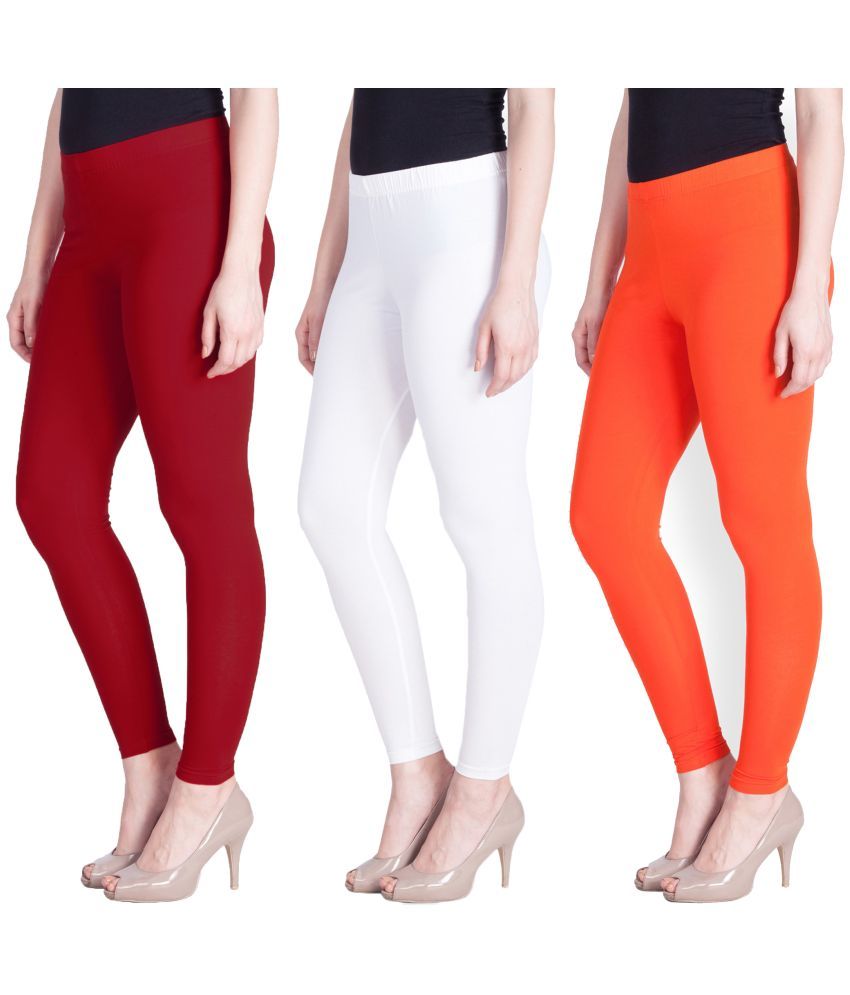     			LYRA - Multicolor Cotton Women's Leggings ( Pack of 3 )