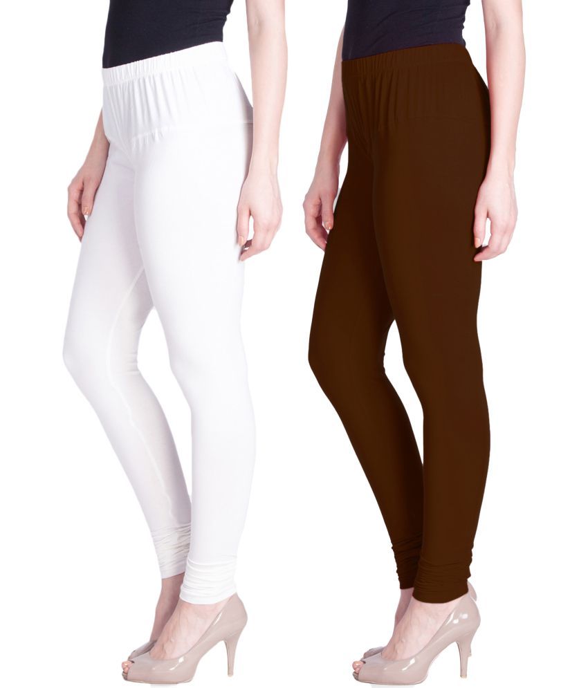     			LYRA - Multicolor Cotton Women's Leggings ( Pack of 2 )