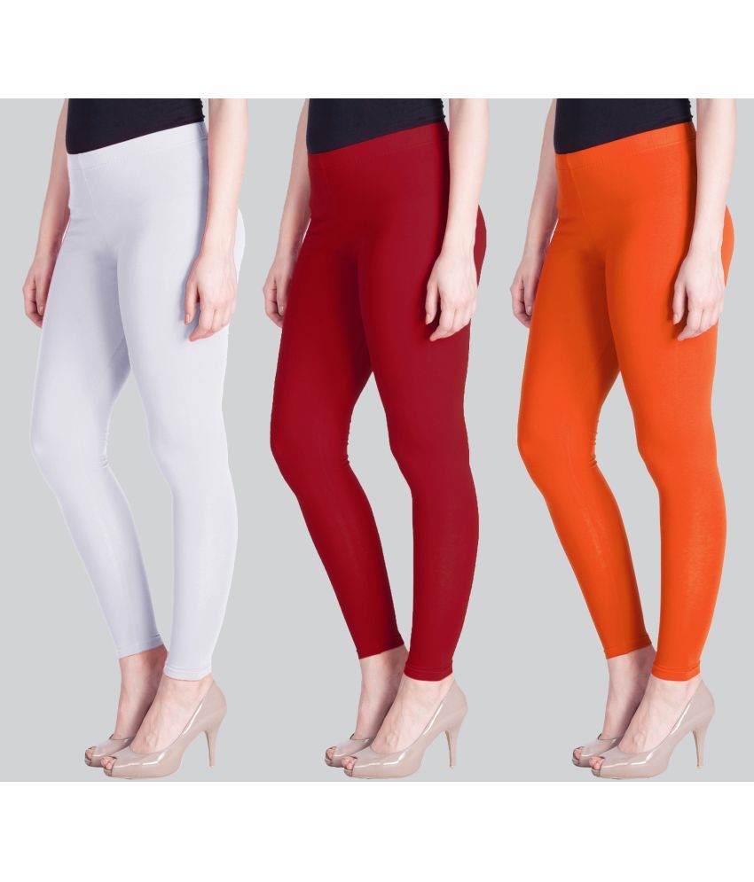     			LYRA - Multicolor Cotton Women's Leggings ( Pack of 3 )