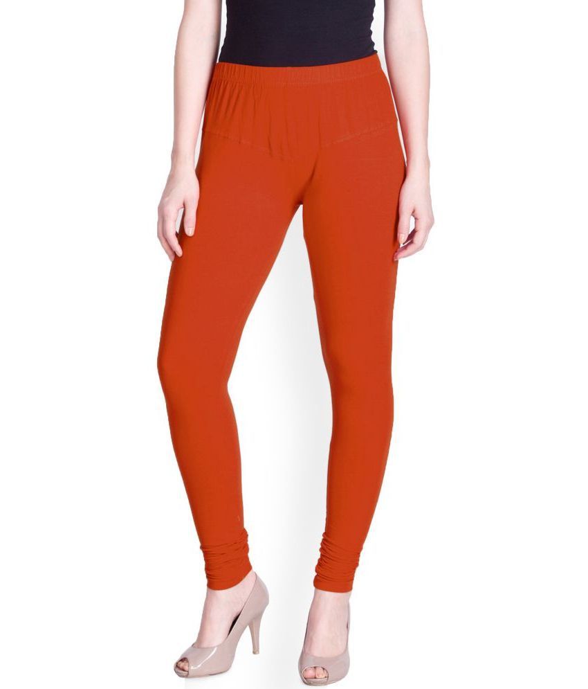     			Lux Lyra - Orange Cotton Women's Leggings ( Pack of 1 )