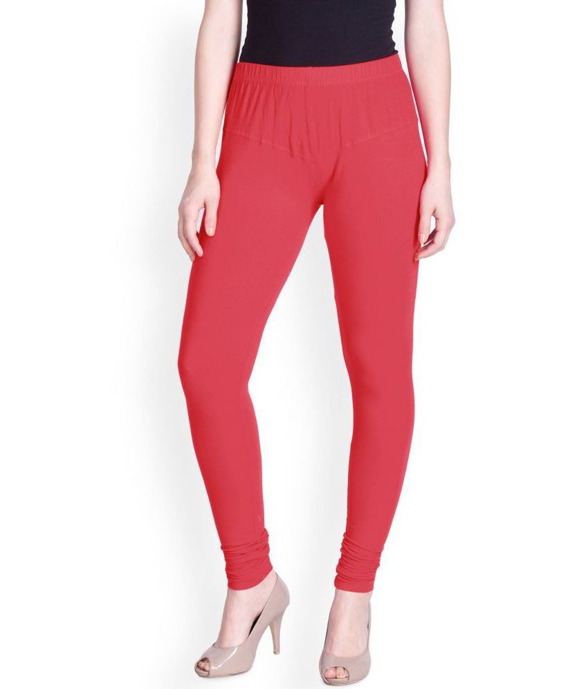     			Lux Lyra - Red Cotton Women's Leggings ( Pack of 1 )
