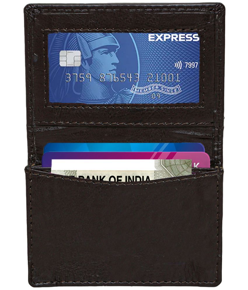     			Style Smith Faux Leather Brown Bi-Fold Wallet Belt For Men