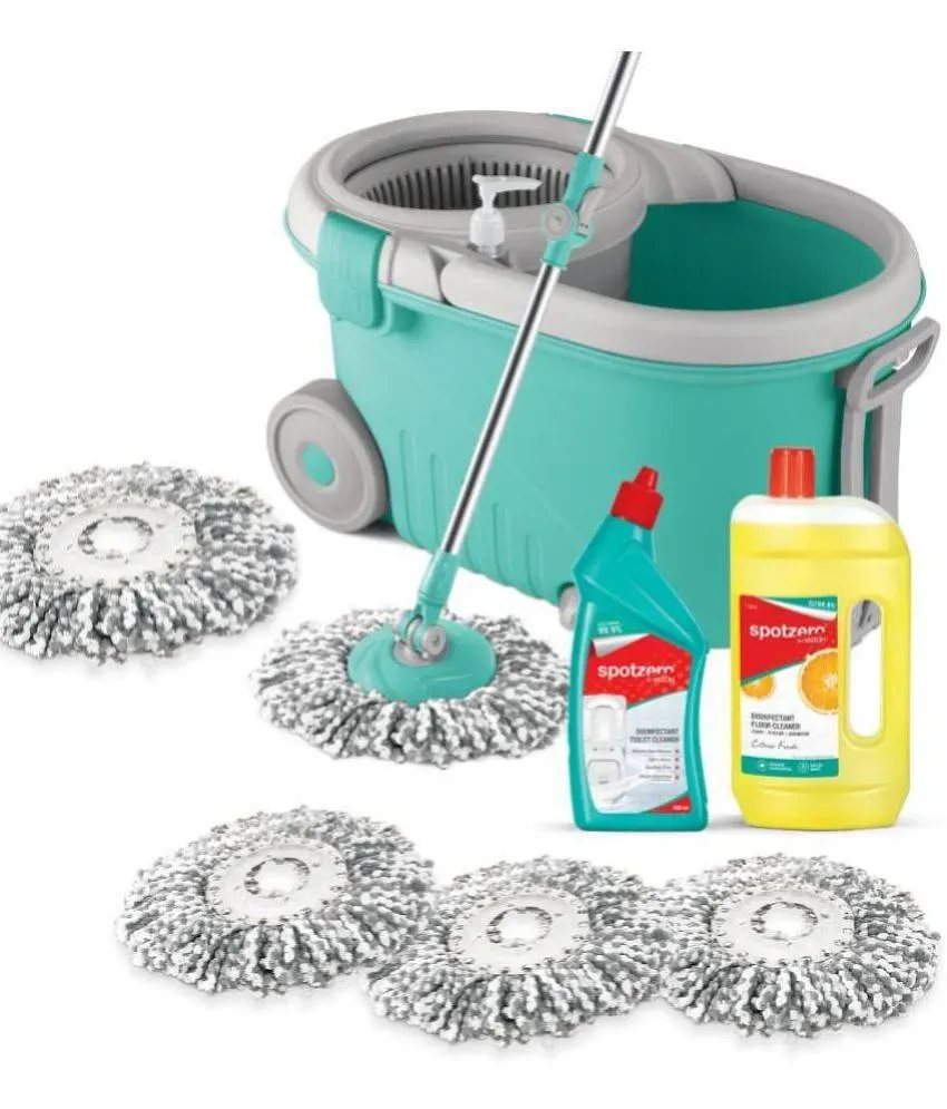 Buy Spotzero By Milton Plastic Green Bathroom Cleaning Set - 500