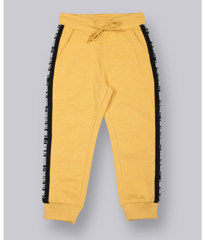     			PLUM TREE - Yellow Cotton Blend Boys Trackpant ( Pack of 1 )
