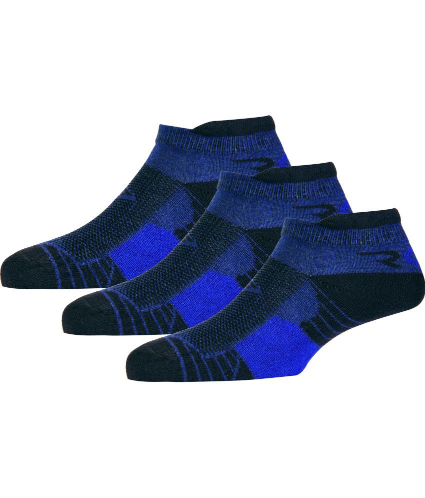     			RC. ROYAL CLASS - Cotton Men's Printed Blue Ankle Length Socks ( Pack of 3 )