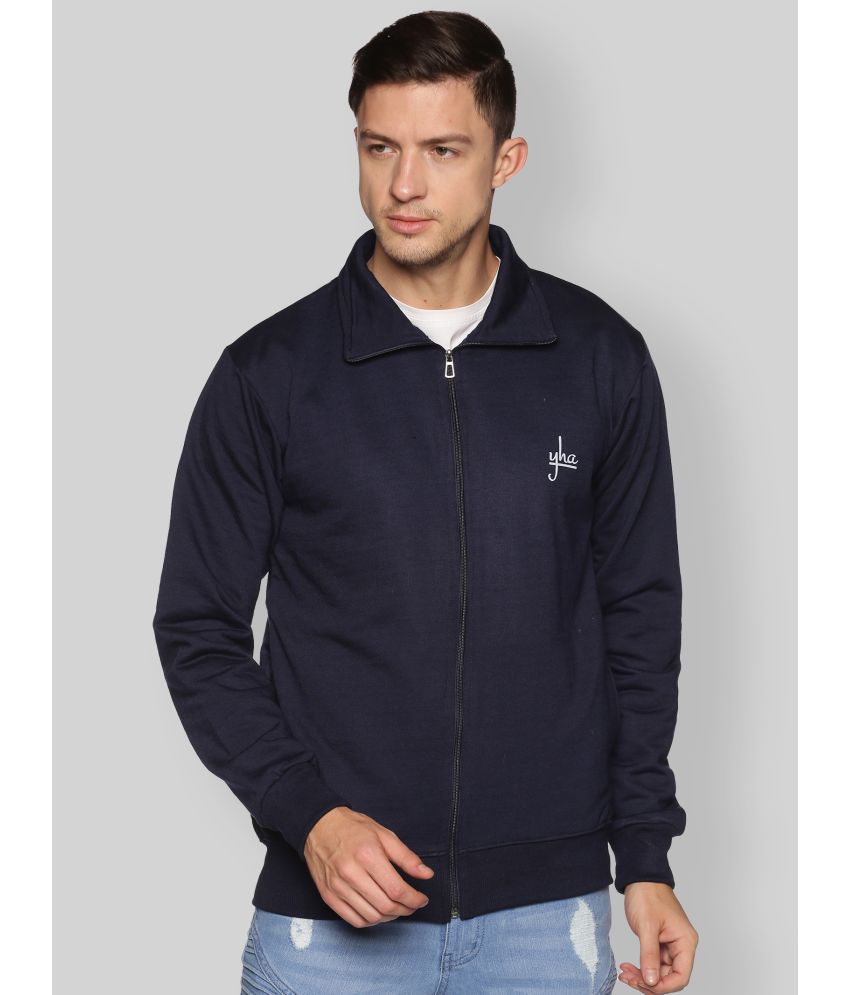     			YHA - Navy Fleece Regular Fit Men's Sweatshirt ( Pack of 1 )