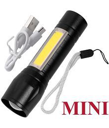 JMALL - 5W Rechargeable Flashlight Torch ( Pack of 1 )