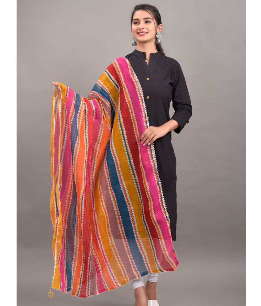     			Anjaneya Creations - Multicoloured Cotton Women's Dupatta - ( Pack of 1 )