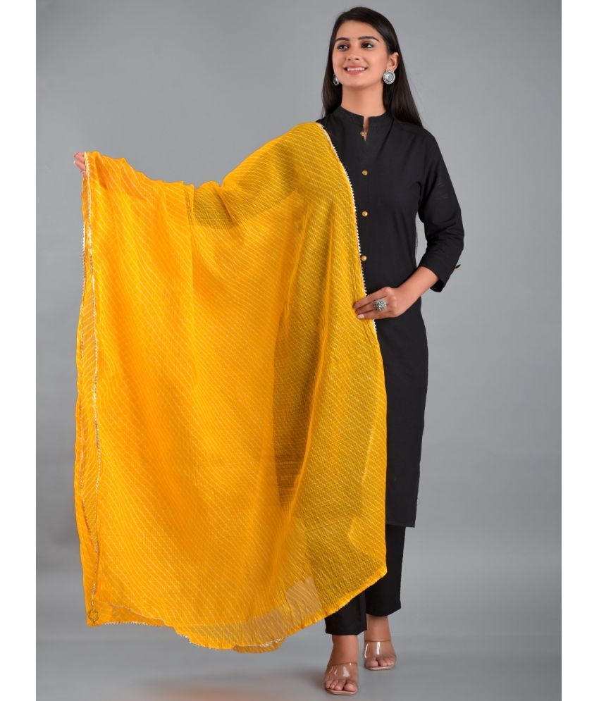     			Apratim - Yellow Cotton Women's Dupatta - ( Pack of 1 )