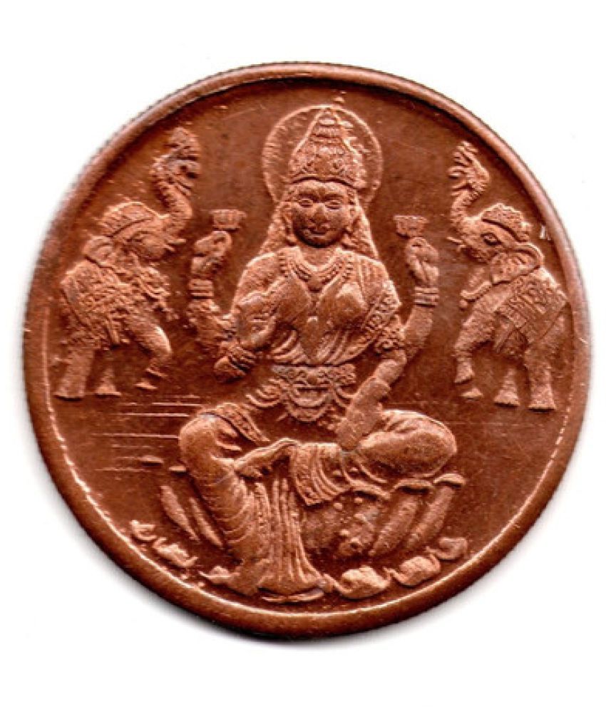     			Nisara Collectibles - UKL One Anna Copper India coin rare. Laxmi Maa 1818 East India Company  Numismatic Coins