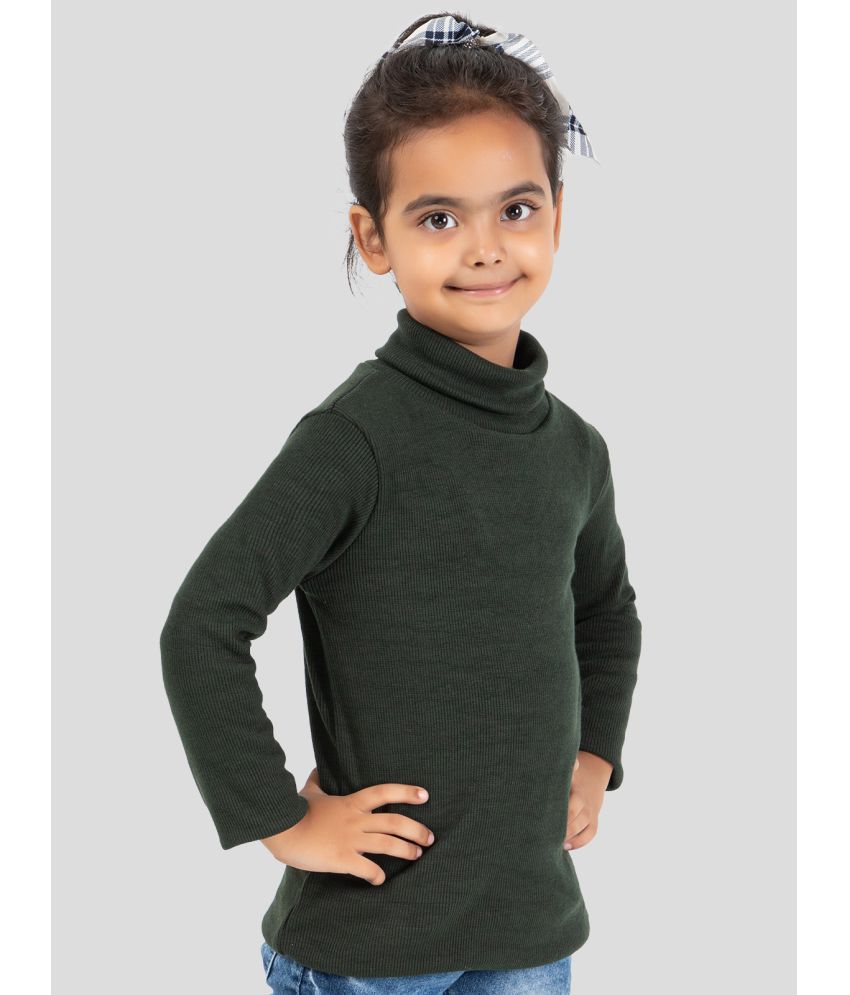     			YHA Single Girls Fleece Sweatshirt ( Dark Green )