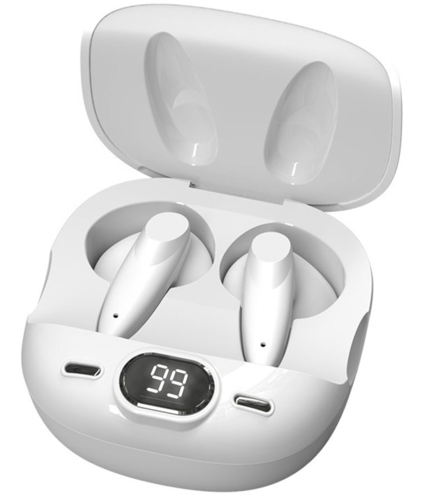 VEhop Air6 Plus, Premium On Ear True Wireless (TWS) 25 Hours Playback IPX4(Splash & Sweat Proof) Auto pairLight weight -Bluetooth V 5.0 White