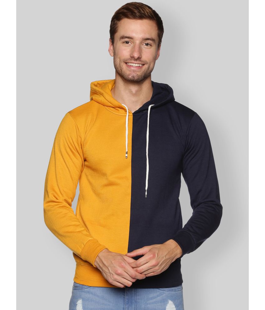     			YHA - Mustard Fleece Regular Fit Men's Sweatshirt ( Pack of 1 )