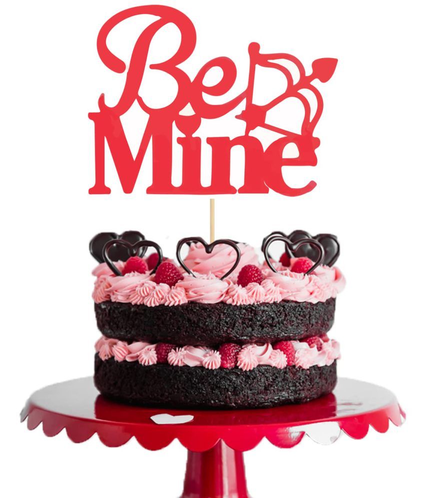     			Zyozi  Valentine’s Day Cake Topper, Valentine’s Day Cake Topper Be Mine Cake Topper for Valentine’s Day Party Decorations, Wedding Anniversary Party Decorations, Photo Prop