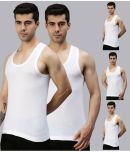 Pack of 5 Lux Cozi - White Cotton Blend Men's Vest