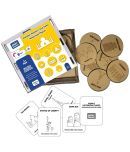 Mini Leaves Wooden Memory Card Game for 3+ 8 Wonders of The World with Wooden Box Multipurpose Game Pattern Matching, Coloring