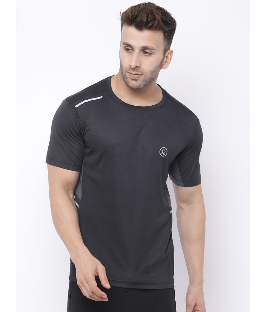     			Chkokko - Black Polyester Regular Fit Men's Sports T-Shirt ( Pack of 1 )