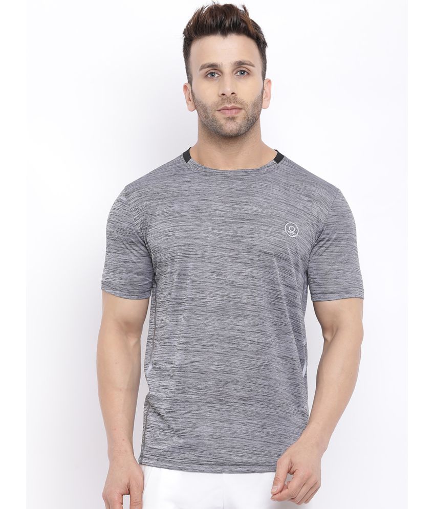     			Chkokko - Charcoal Polyester Regular Fit Men's Sports T-Shirt ( Pack of 1 )
