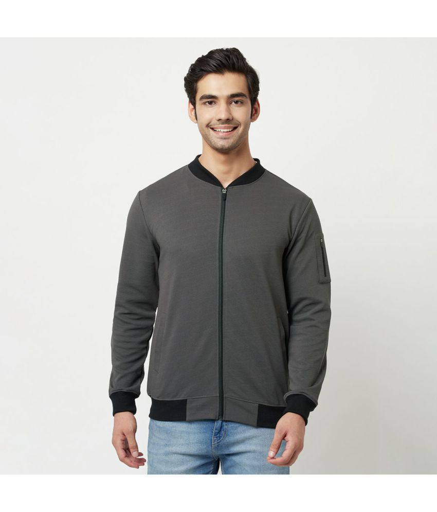     			Glito - Charcoal Polyester Blend Relaxed Fit Men's Casual Jacket ( Pack of 1 )