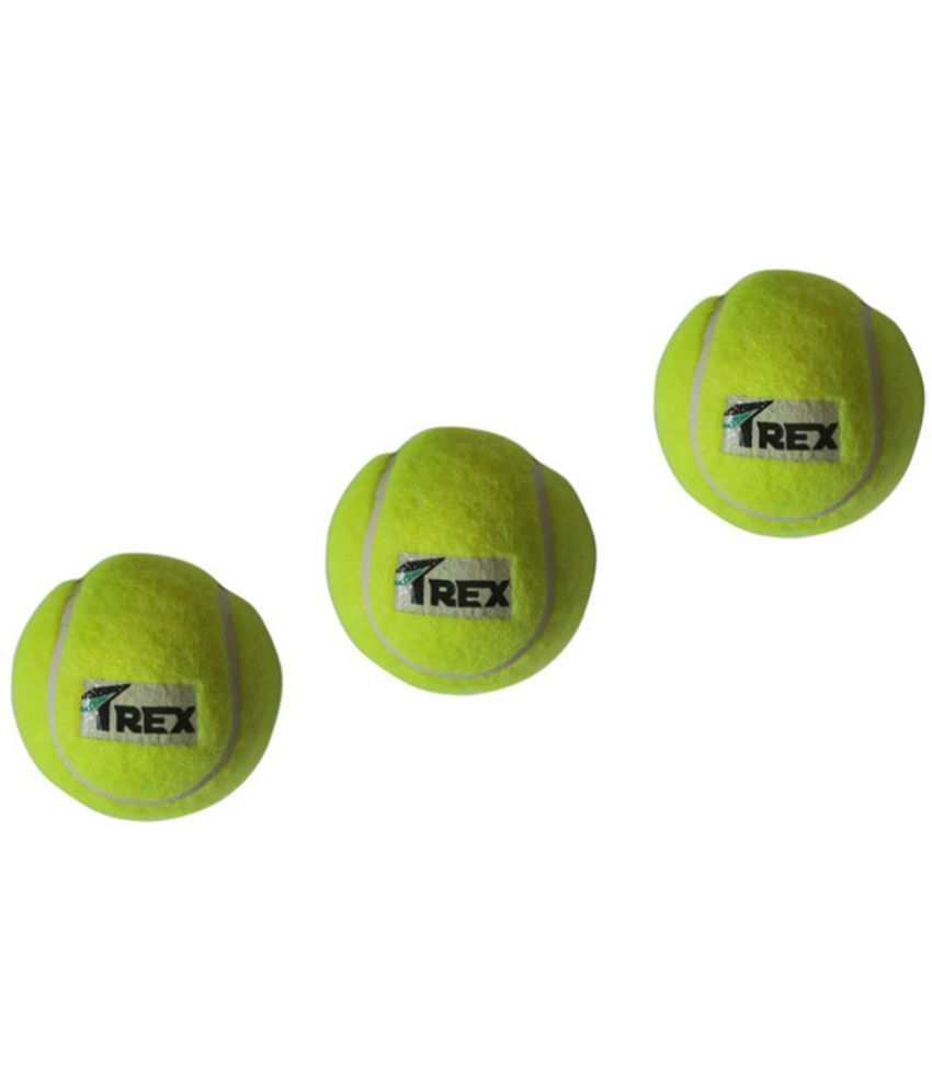 Trex Green Rubber Cricket Ball ( Pack of 3 ) Buy Online at Best