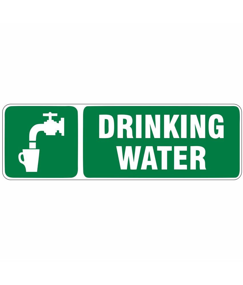     			Asmi Collection Self Adhesive Drinking Water Sign Wall Sticker ( 10 x 30 cms )