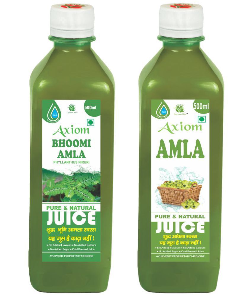     			Axiom Bhoomi Amla 500 ml + Amla Juice 500ml Ayurvedic Juice Combo Pack
