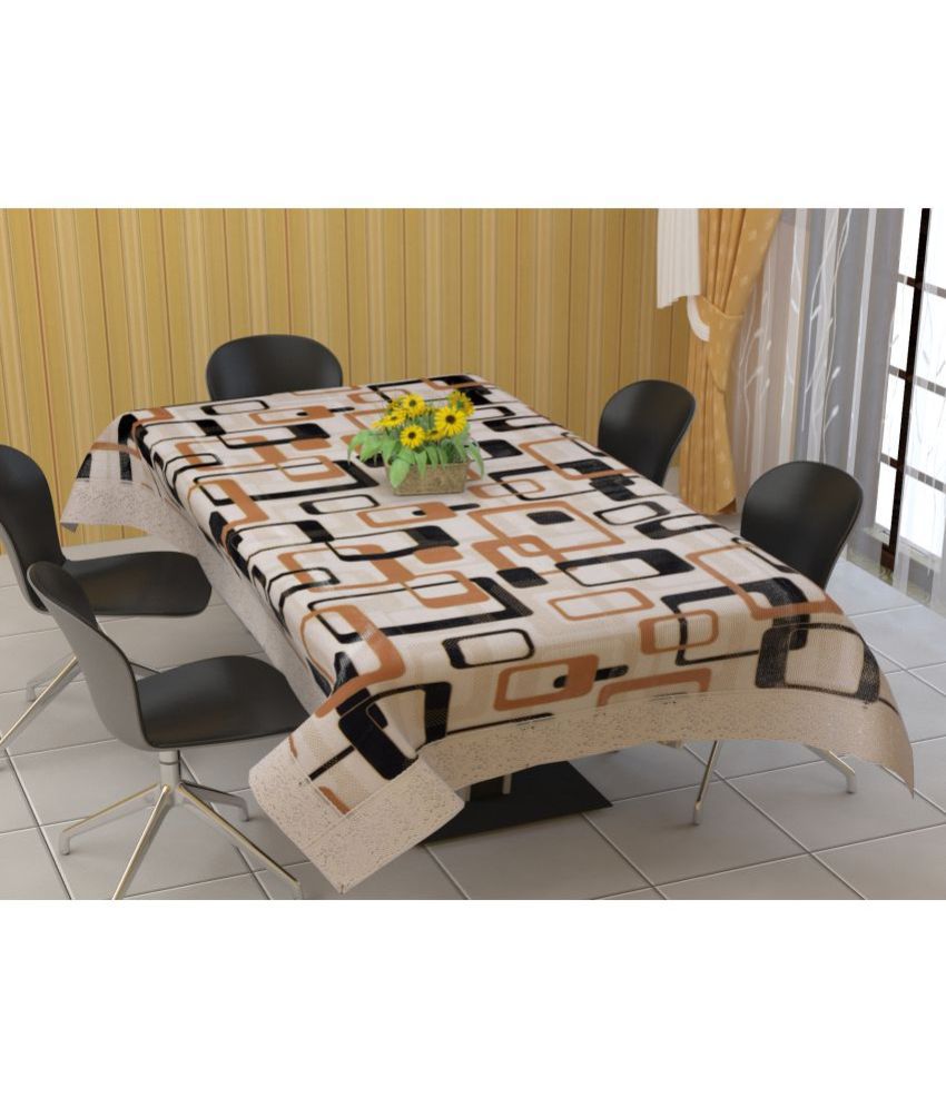     			Bigger Fish - Multicolor PVC Table Cover ( Pack of 1 )